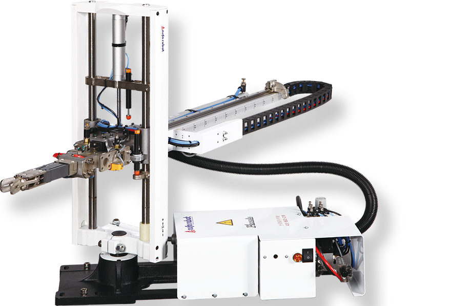 Robots and Automation - Alfa Robot Phoenix Vertical Series - Picker for Vertical Injection Machine Robots and Automation - Alfa Robot Phoenix Vertical Series - Picker for Vertical Injection Machine